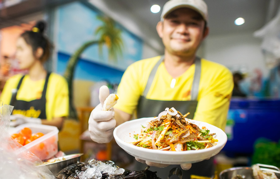 สุดแซ่บ ยำมะม่วงปูม้า